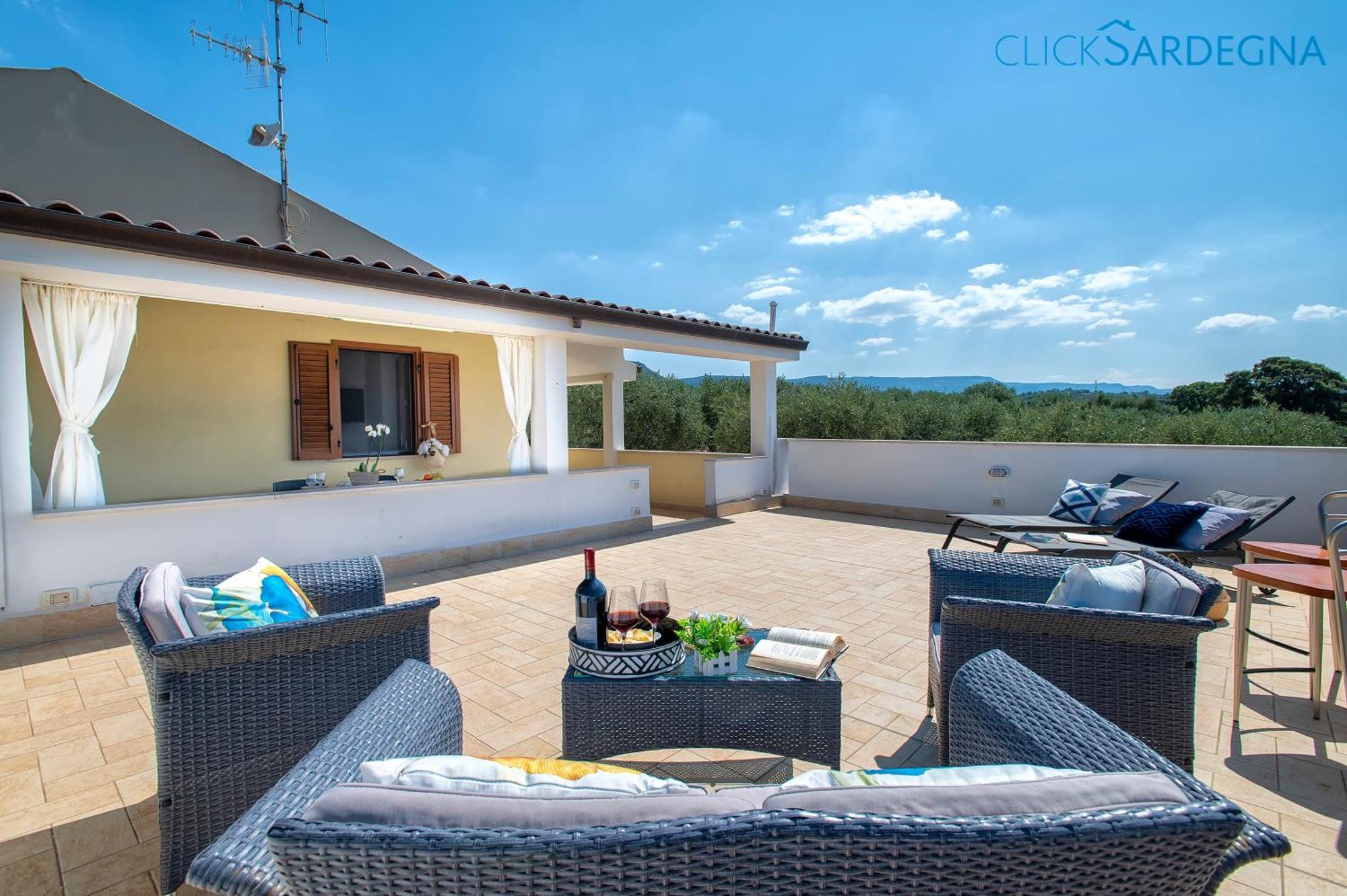 Casa Sant'Anna In Villa Brionis Con Grande Veranda Vista Mare Альгеро Экстерьер фото
